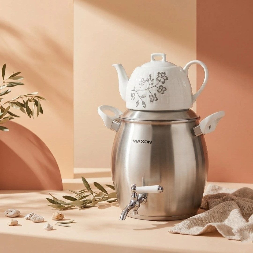 کتری قوری رو گازی مکسون زیره چدن ضخیم