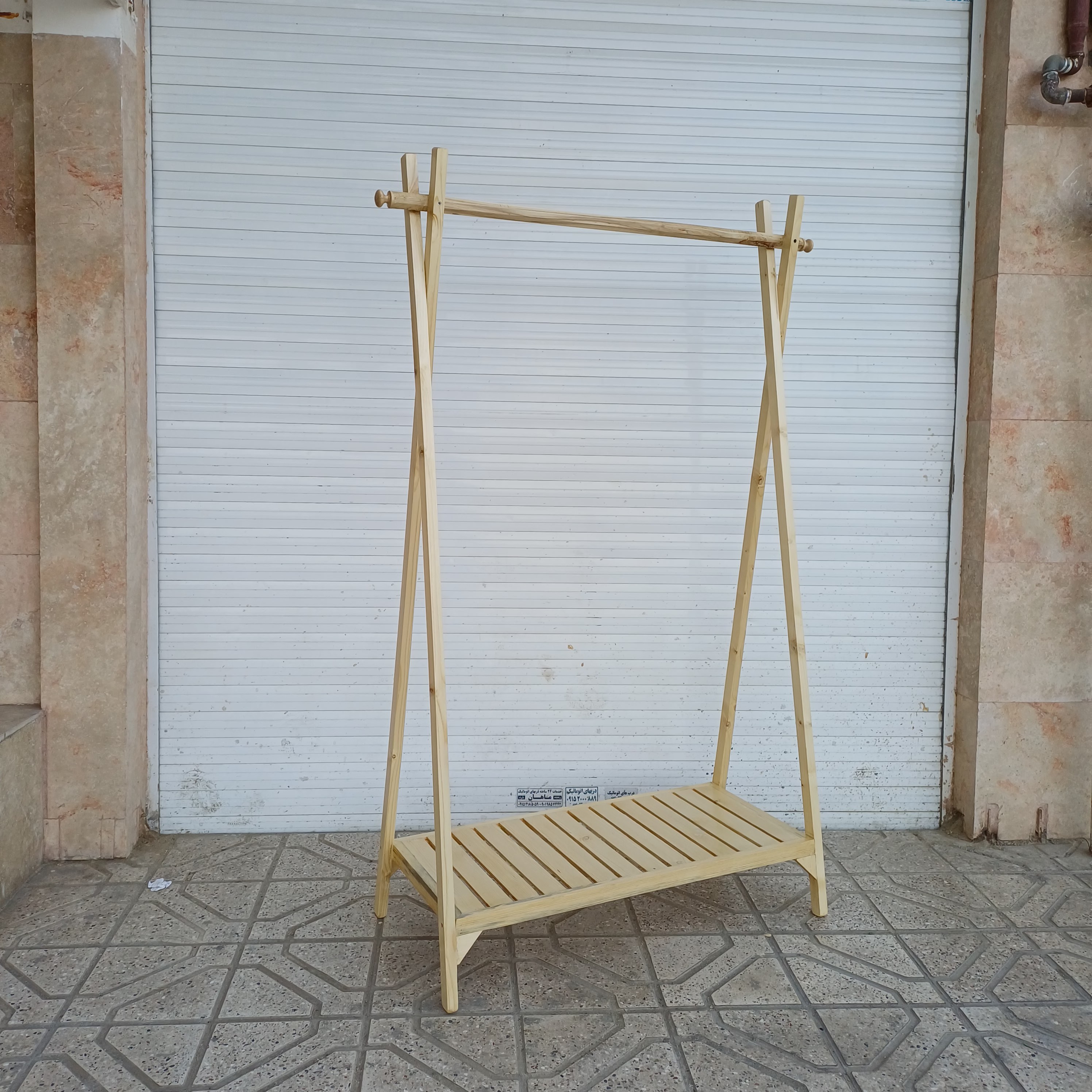 رگال لباس چوبی یک طبقه مدل سرخپوستیجدید