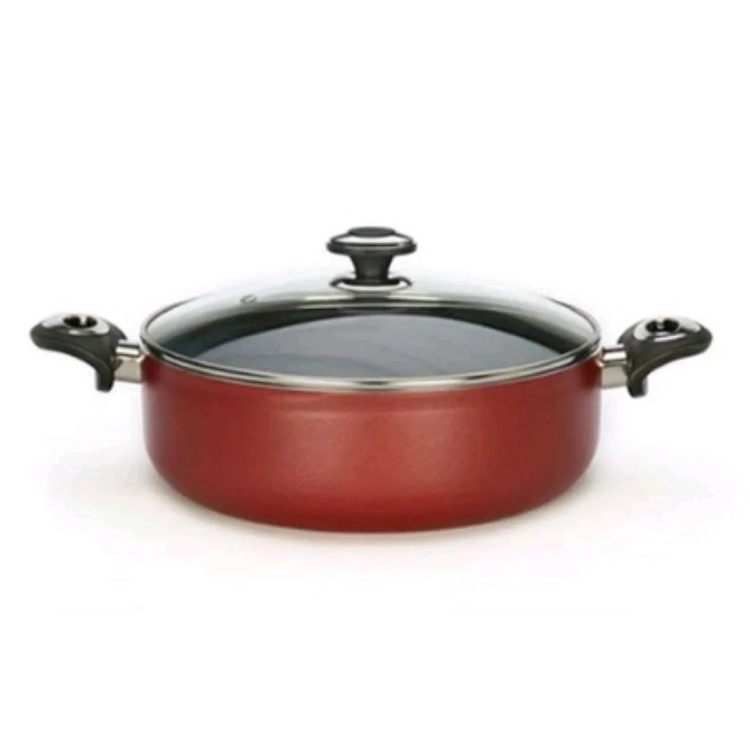 تابه دو دسته زرساب ZARSAB مدل گرانیتی سایز 24رنگ مشکی کد GT-424KG