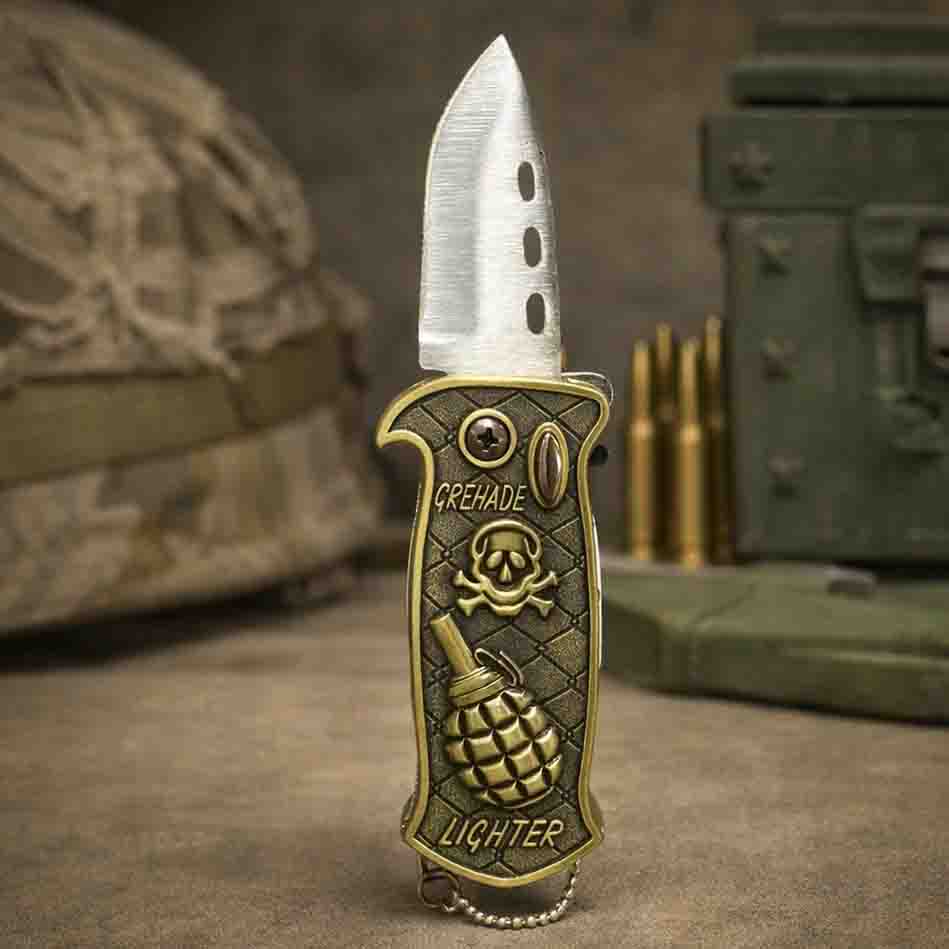 فندک چاقودار طرح اسکلت کد (9015)