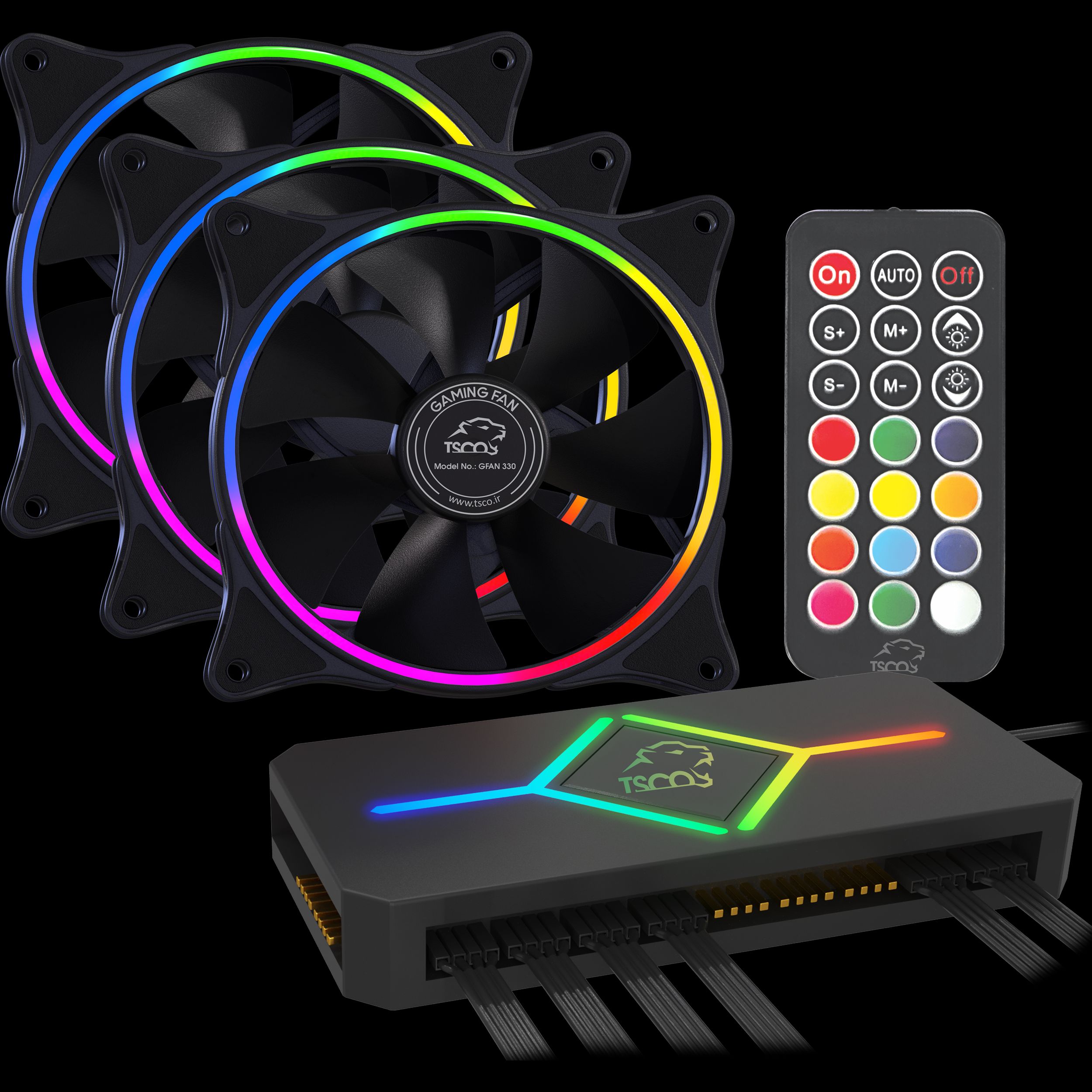 فن کیس گیمینگ تسکو مدل GFAN 330