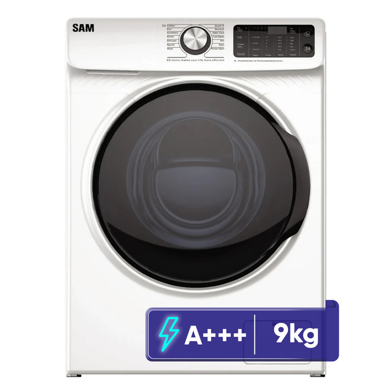 ماشین لباسشویی 9 کیلوگرم اتوماتیک سام مدل DD-P1480W