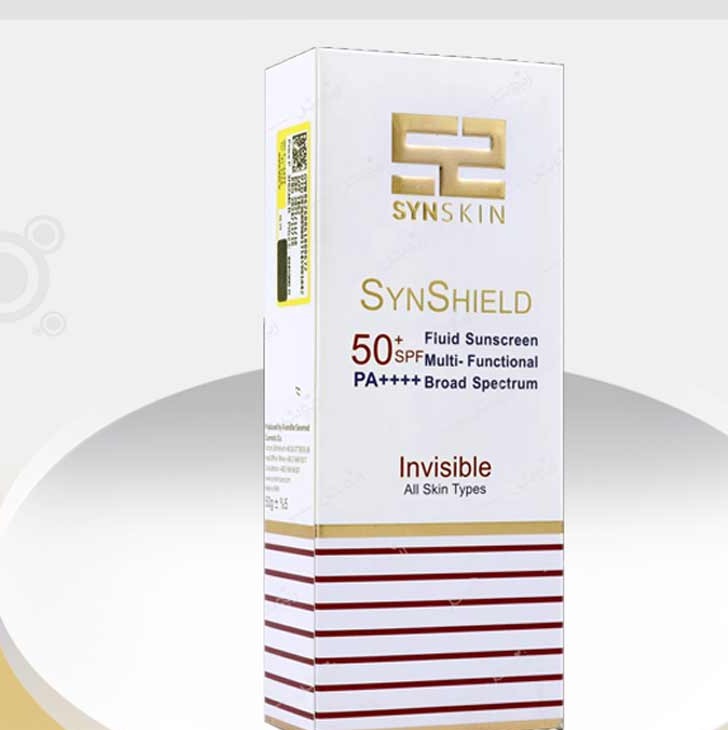 کرم ضدآفتاب بی رنگ spf50 تیوپی 50 میل ساین اسکین Synskin