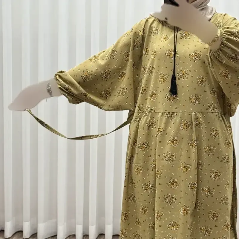 پیراهن نخی زنانه و دخترانه مدل بوگاتی منگولهدار فری سایز تا 52جدید