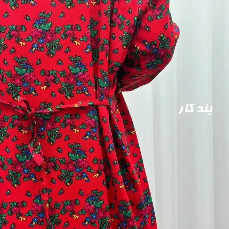 پیراهن نخی ترکمنستان گل نقلی فری سایز تا 54 چهارفصل شیک و راحت طل<bos>وبند دارجدید