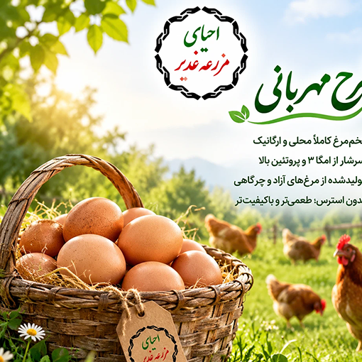 تخم مرغ محلی 15 عددی