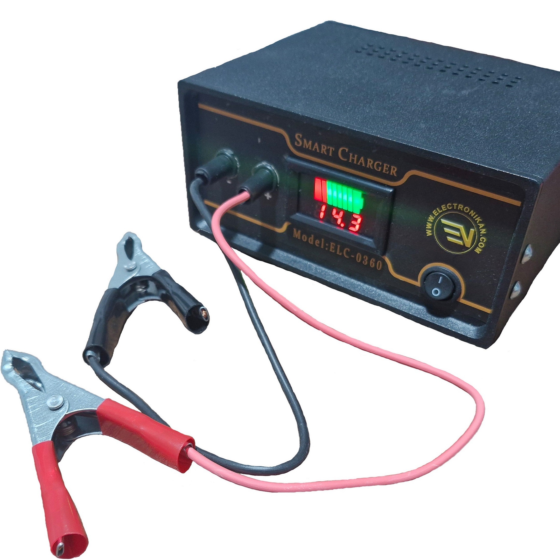 شارژر باتری خودرو الکترونیکان مدل ELC-0360جدید