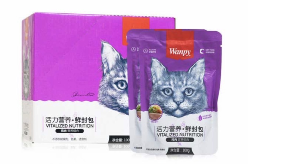 پوچ ونپی گربه مرغ و سبزیجات 80گرم
