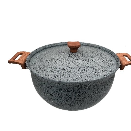 قابلمه چدن گرانیتی هاناتک سایز 36 رنگ طوسی