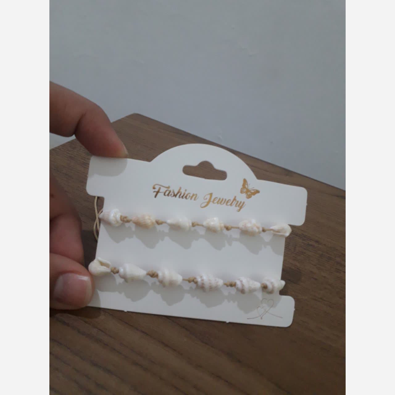 دستبند ساحلی مکرومه گره ای پشت بافت 