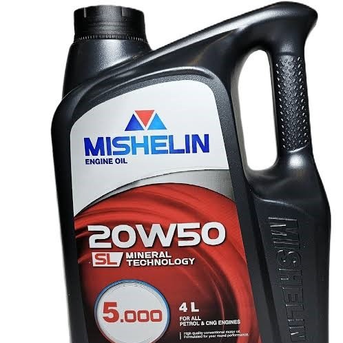 روغن موتور خودرو میشلن 20W50 SL چهار لیترجدید