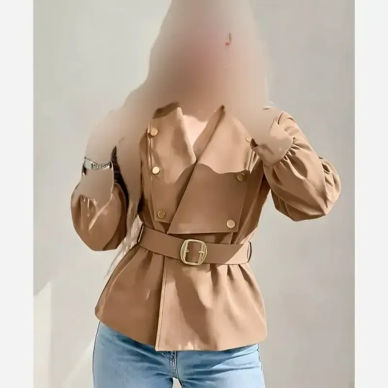 بارونی زنانه مدل رومینا جنس کتان زارا درجه یک رنگ بندی متنوع سایز 1 و 2جدید