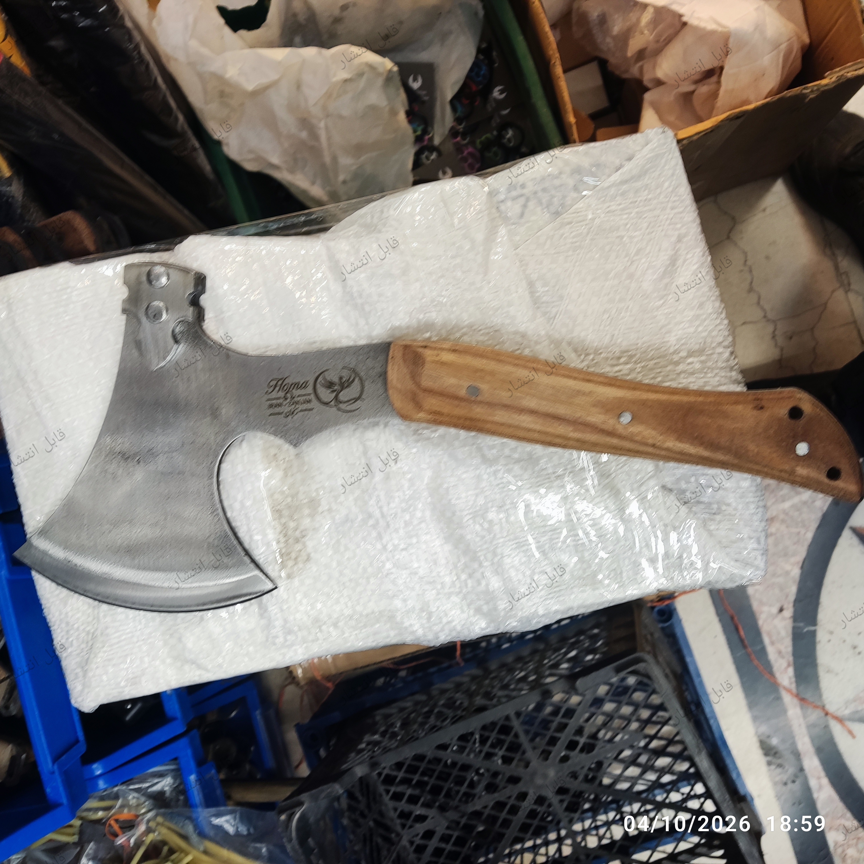 تبر فولادی پشت چکش و آهنبر یکتکه زنجان (40 سانتیمتر)جدید