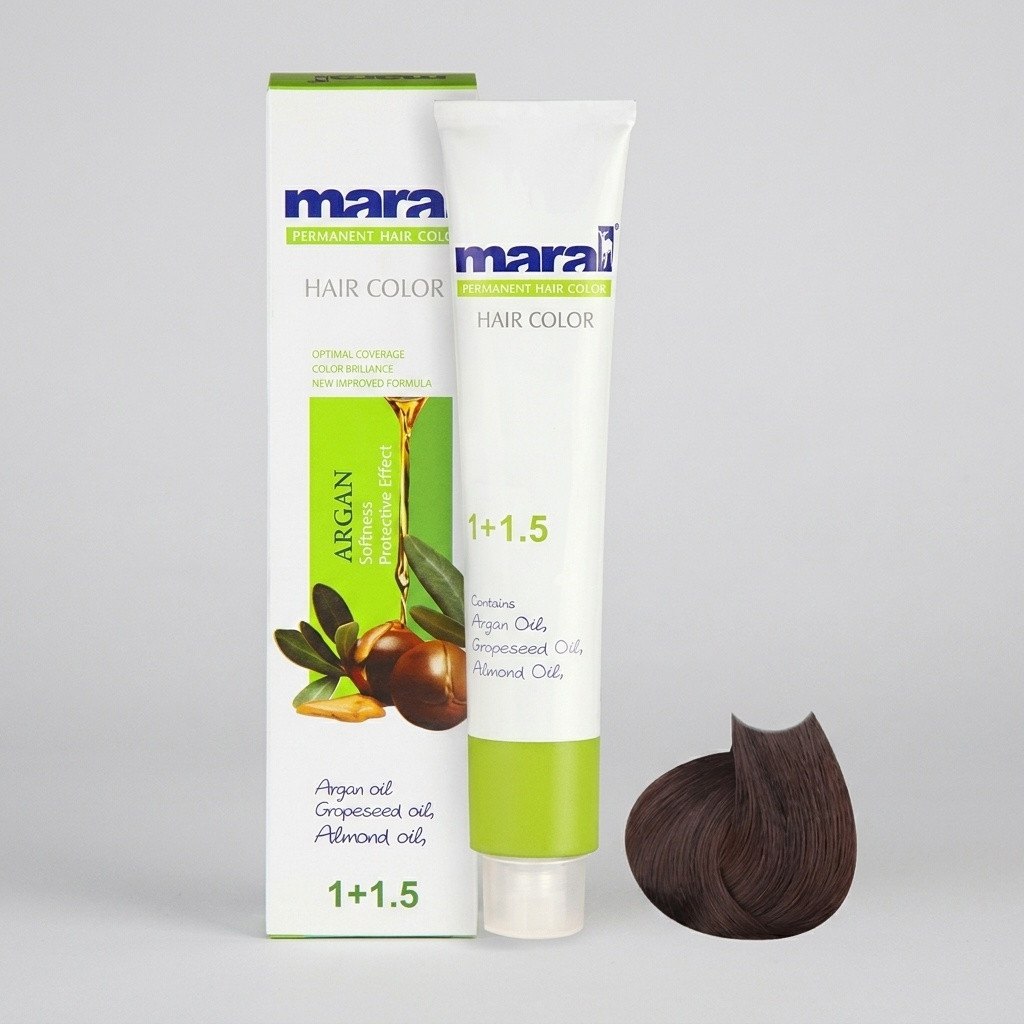 رنگ مو مارال سری طبیعی شماره 4.0 حجم 100 میلی لیتر رنگ قهوه ای متوسطجدید