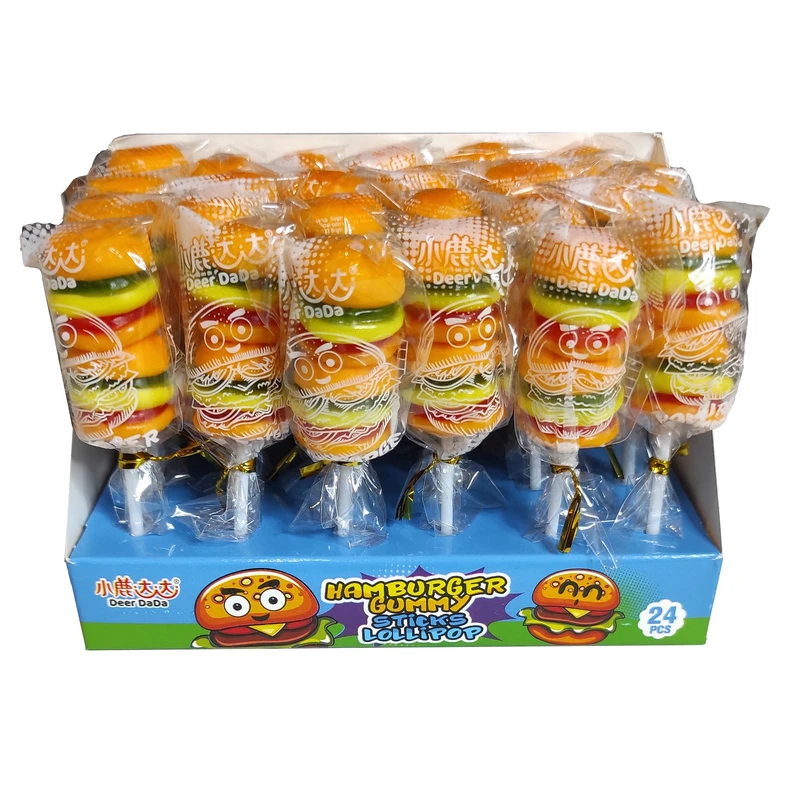 پاستیل مدل همبرگر گامی(gummy) (14 گرم) بسته 24 عددی