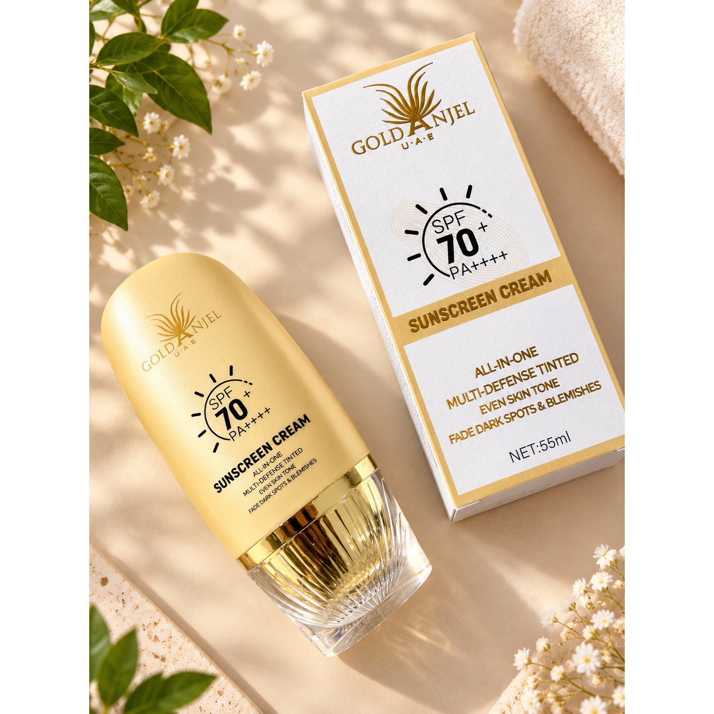 ضدآفتاب رنگی SPF70جدید