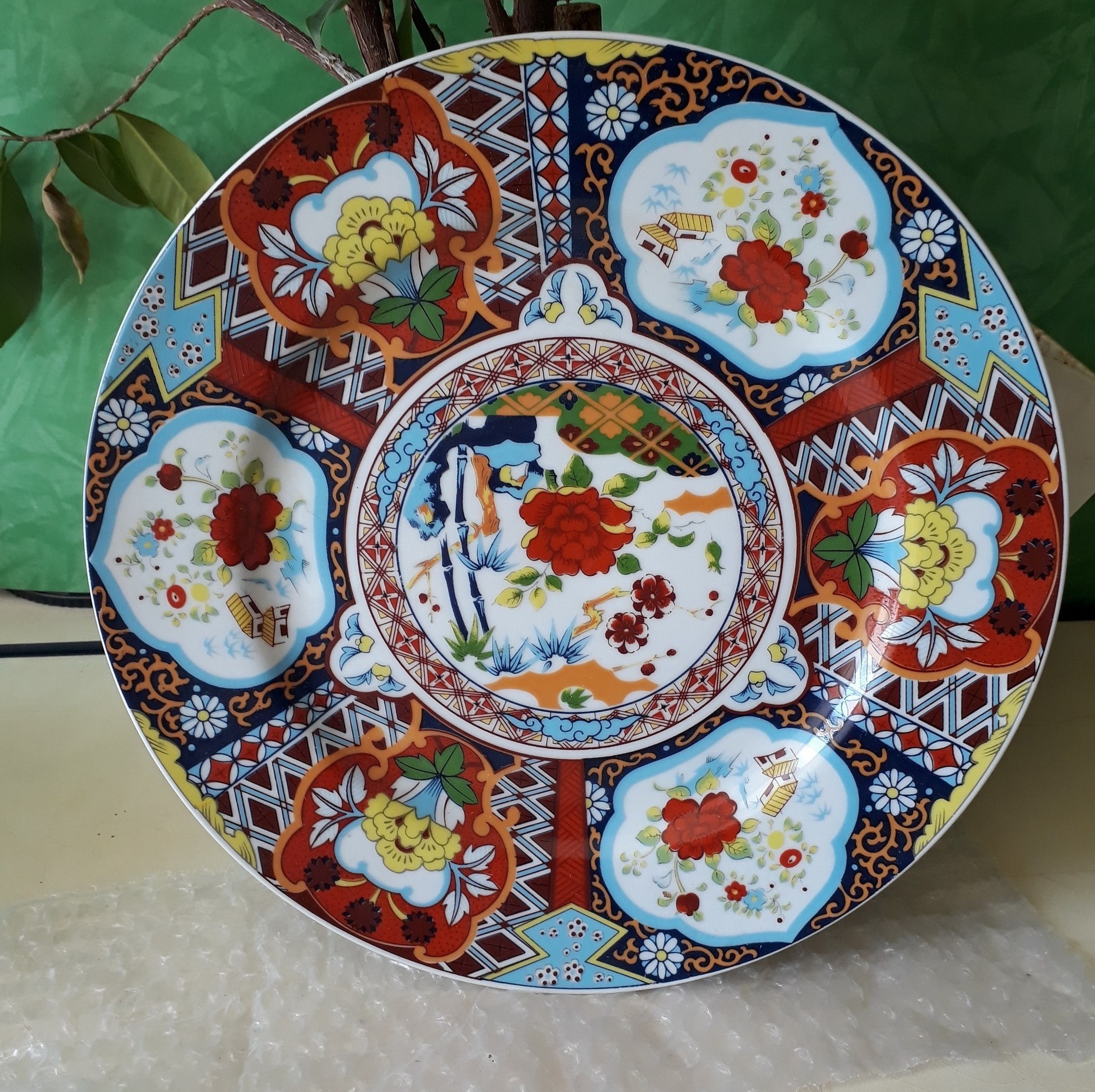بشقاب دکوری ژاپنی کلکسیونی طرح ایماریجدید