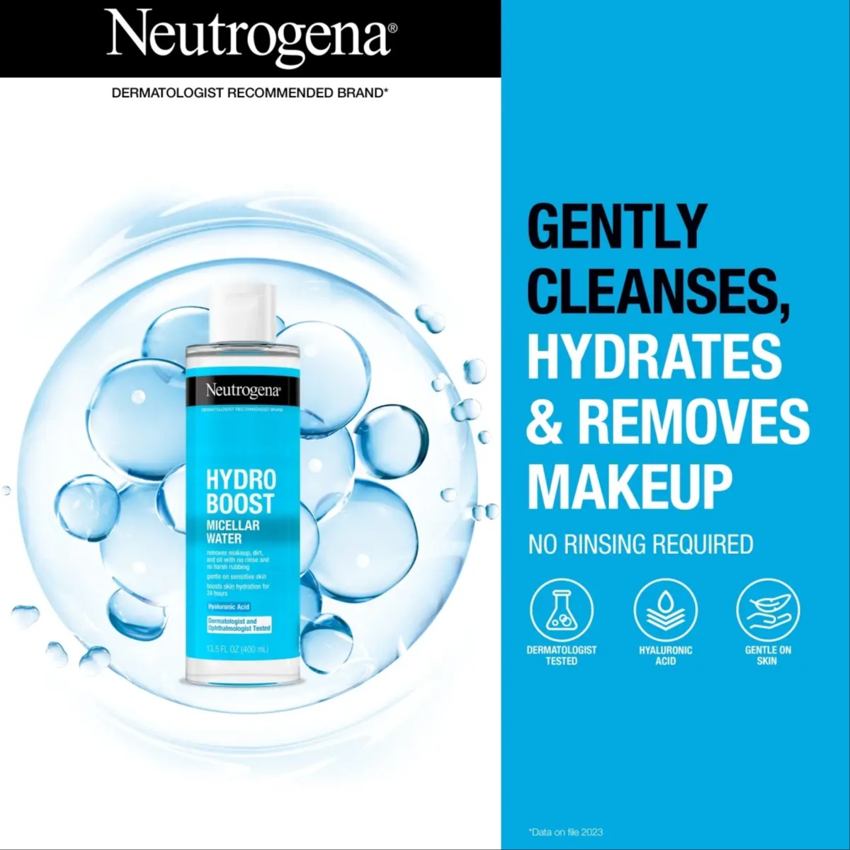 میسلارواتر پاک کننده صورت نوتروژینا Neutrogena اورجینال سری هیدروبوست Hydro boost حجم 400 میل