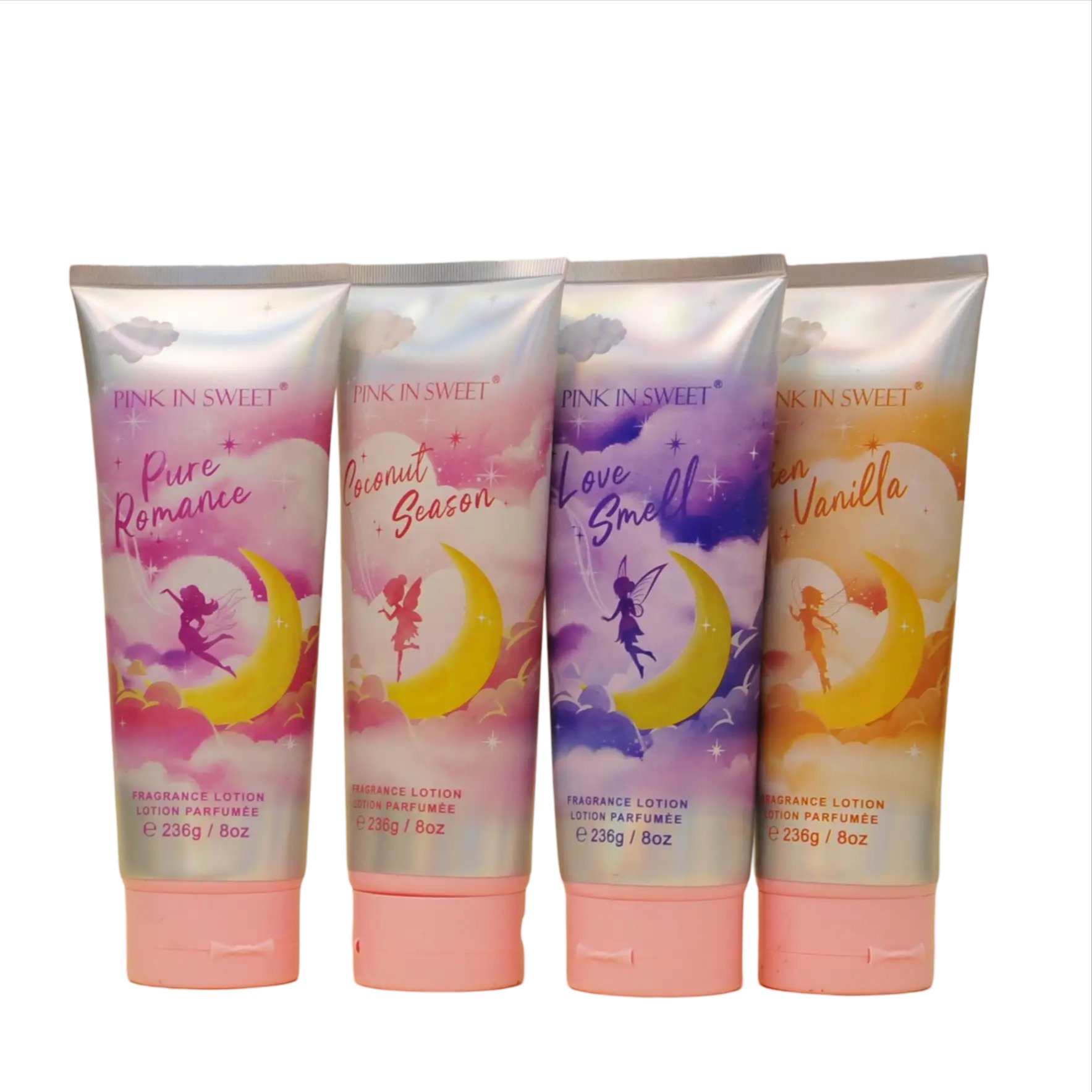 لوسیون بدن آبرسان پینک این سوییت Pink in sweet اصلی در 4 رایحه حجم 236 گرم کد 3