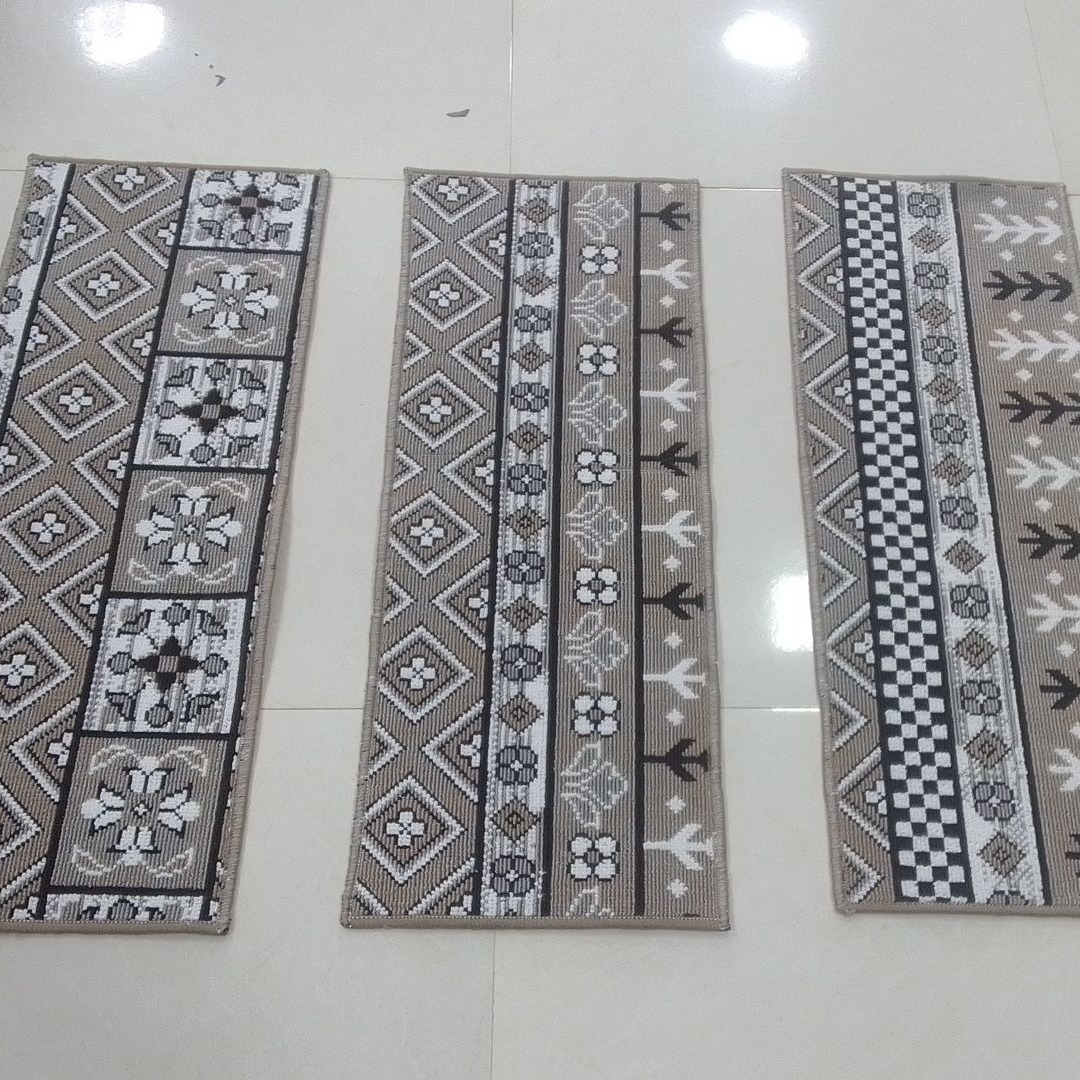 گلیم پله تکی بژ طرح سنتی، سایز 30در 80 سانت، پس کرایه