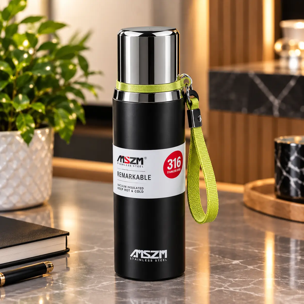 فلاسک استیل AMSZM گنجایش 800 میلی لیتر