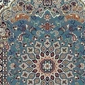 سجاده فرش طرح محرابی ترنجنگار با سبک سنتی و تزئینات اسلیمیجدید