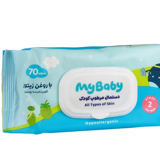 دستمال مرطوب کودک روغن زیتون مای بیبی