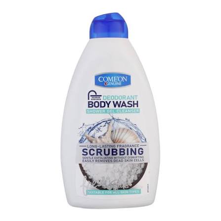 شامپو ژلی بدن مدل Scrubbing Deodorant کامان حجم 510 گرمی