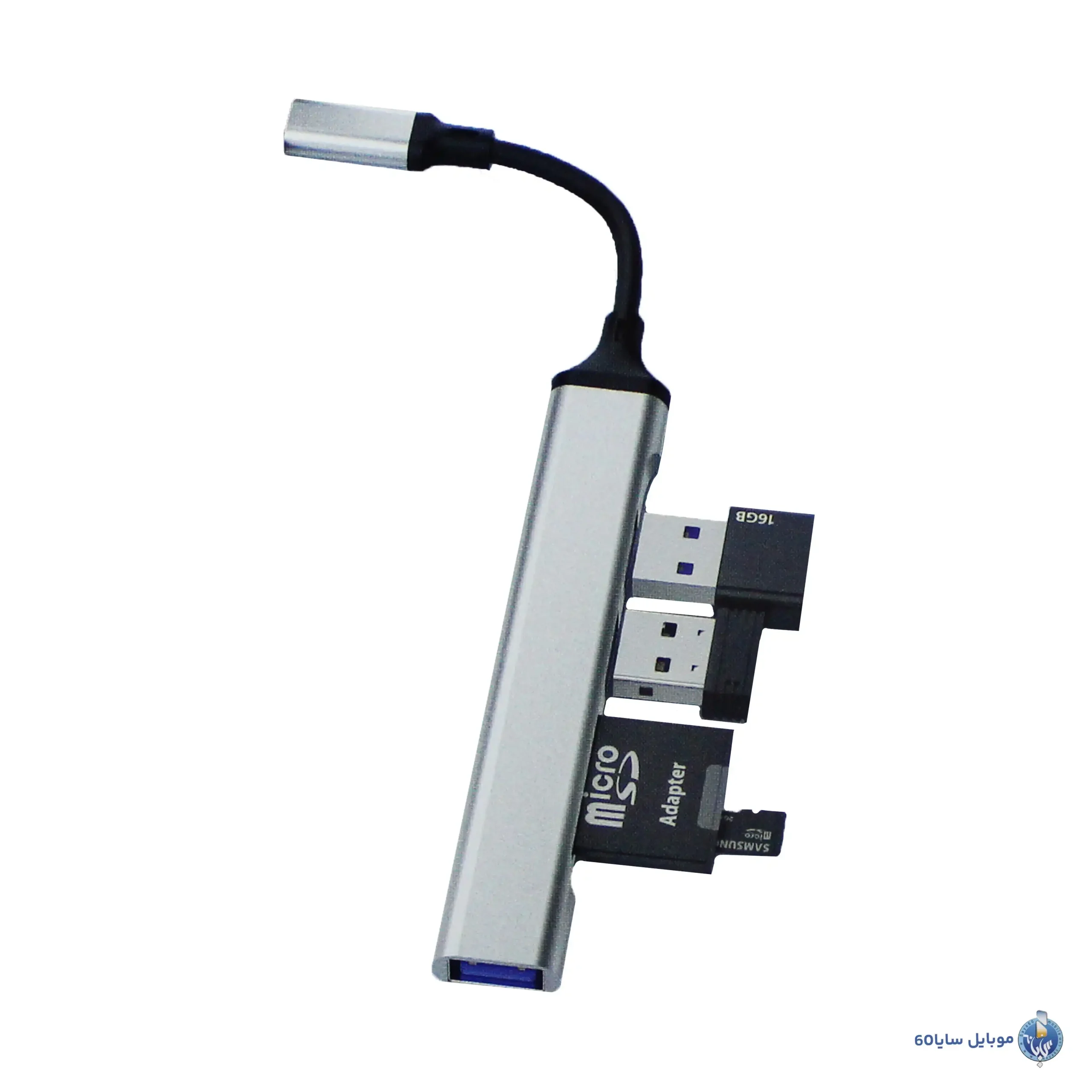 هاب 5in1 تایپ سی مدل gl-306جدید