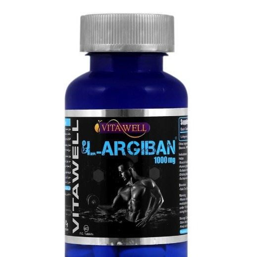 قرص ال آرژنین ال آرژیبان 1000 میلی گرم ویتاول بسته 60 عددی