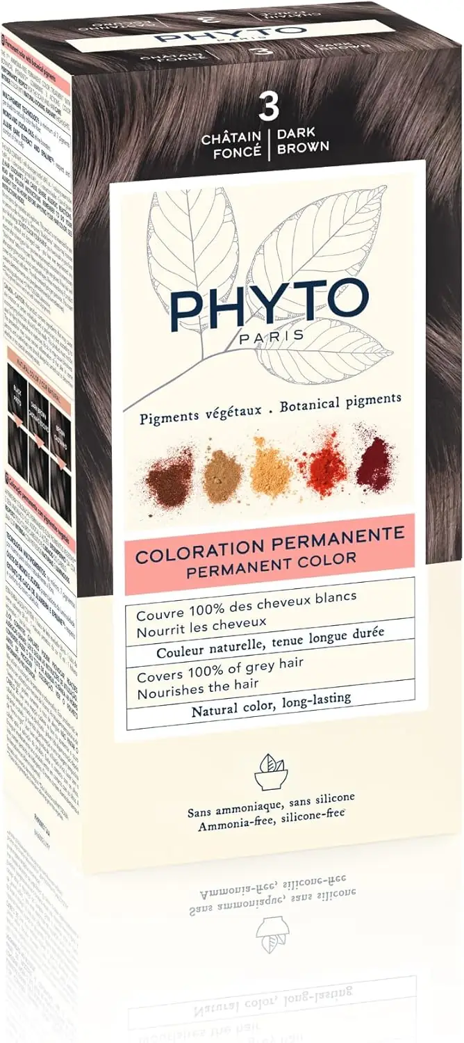 رنگ موی فیتو Phyto Phytocolor 3 قهوهای تیره | Permanent Natural Hair Color