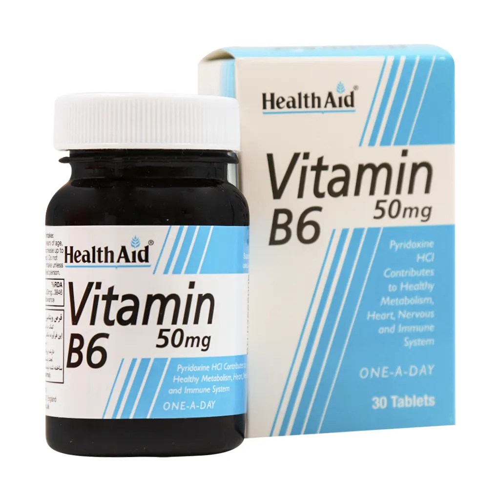 قرص B6 هلث اید 50 میل 30 عددجدید