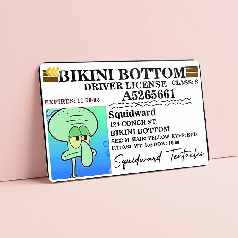 استیکر کارت مدل باب اسفنجی spongbob مجموعه 6 عددیجدید
