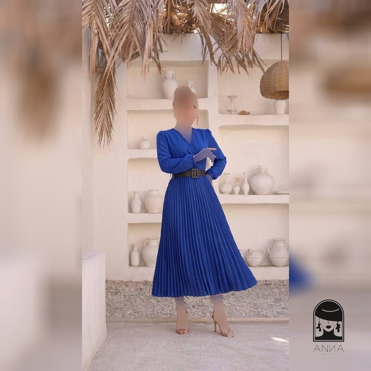 لباس مجلسی زنانه ساده دامن پلیسه مناسب نامزدی عقدی مدل مهلا