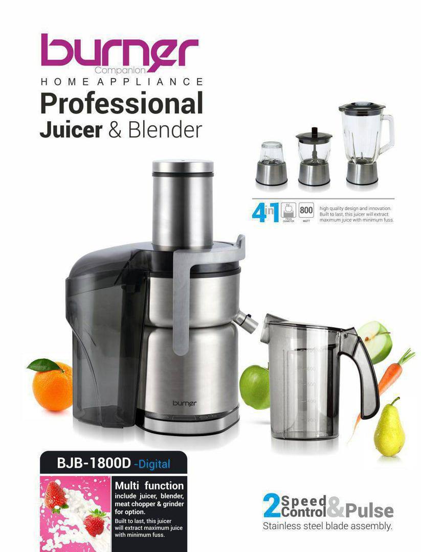 آبمیوه گیر4کاره دیجیتال برنر مدل BJB-1800Dجدید
