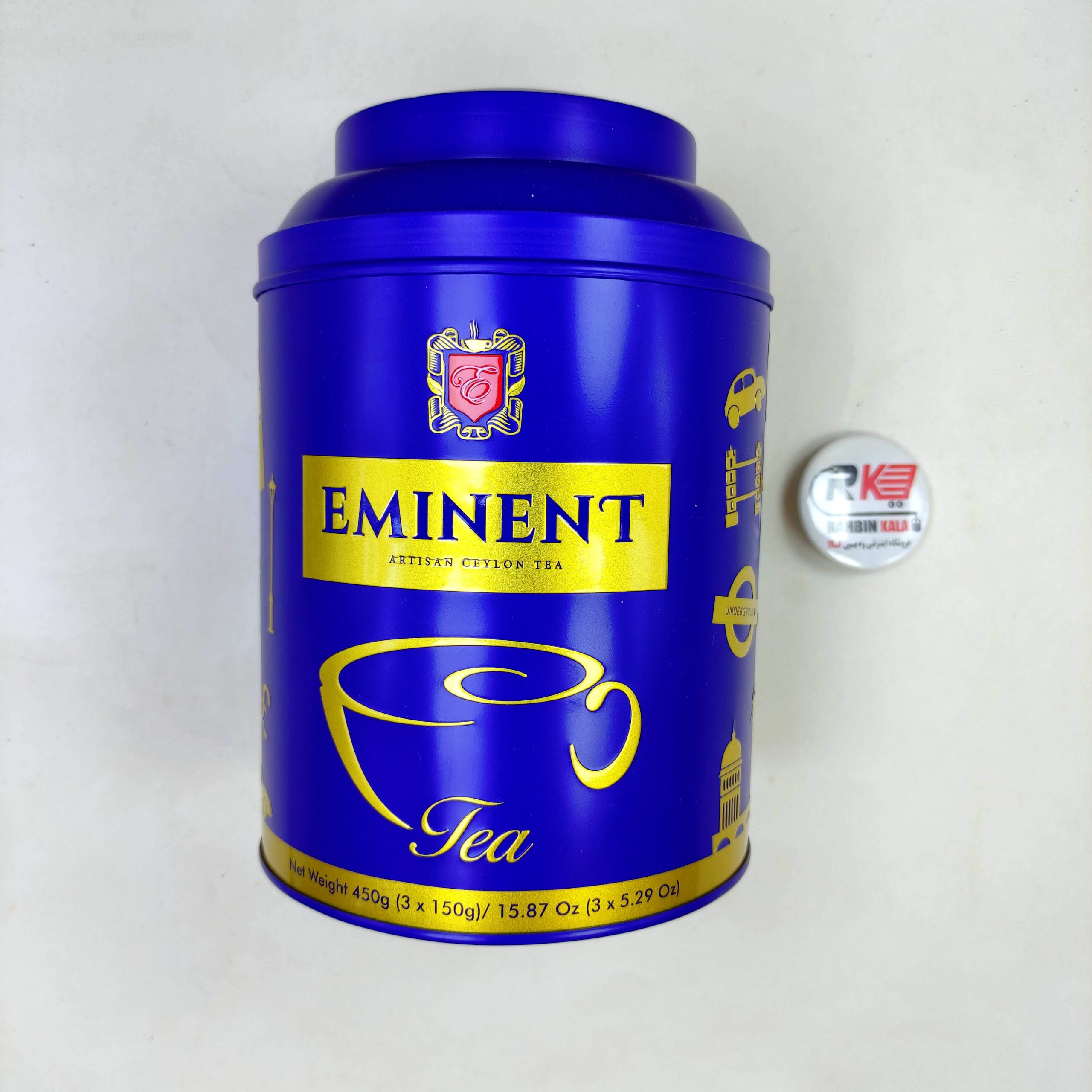 چای سیاه سه طعم ( صبحانه ، هل ، ارل گری ) 450 گرم قوطی فلزی امیننت eminent