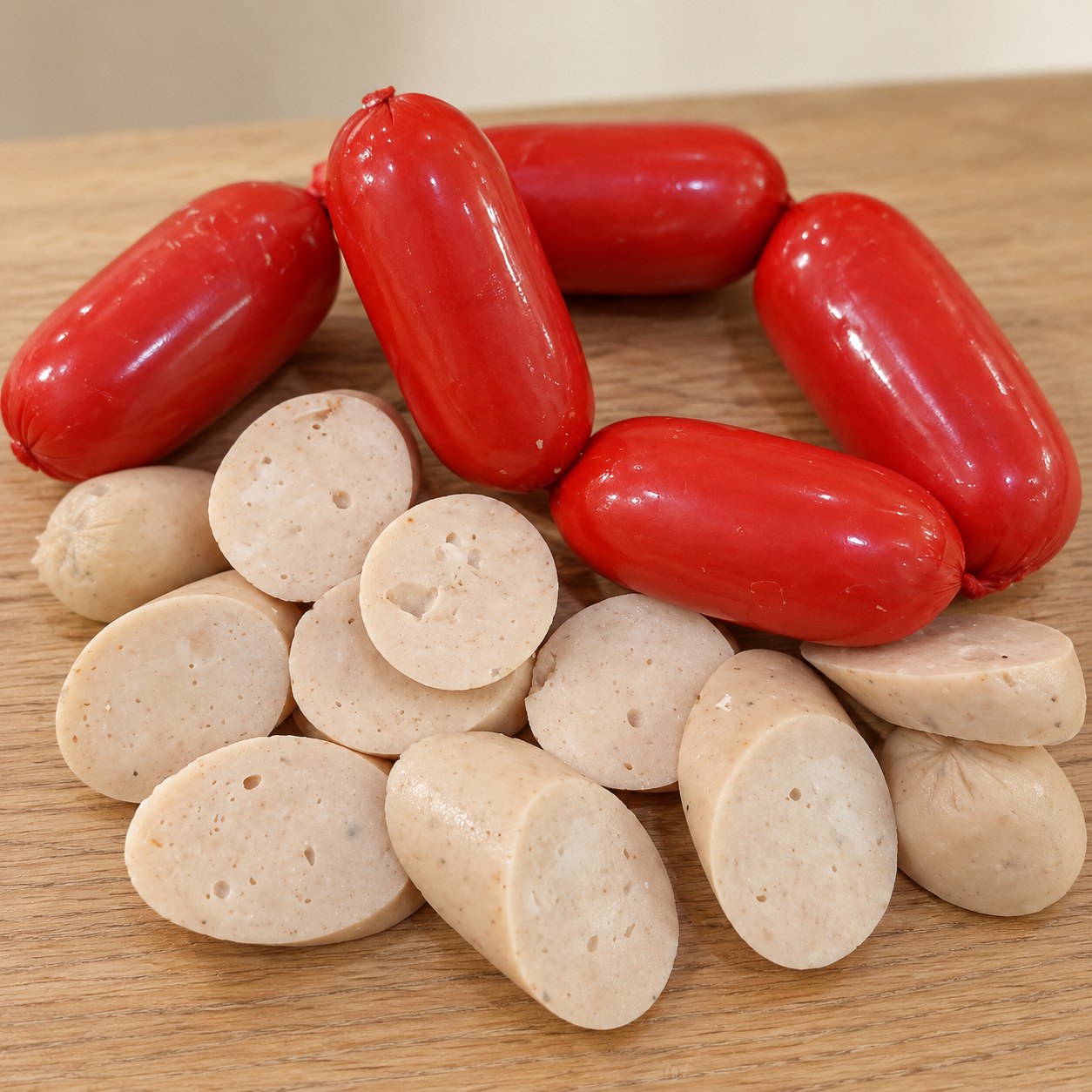 سوسیس مرغ خانگی (سینه) نیم کیلو - بدون مواد نگهدارنده و سالم