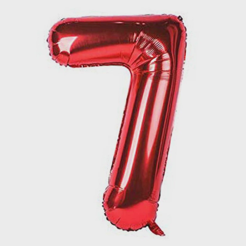 بادکنک فویلی طرح عدد 7
