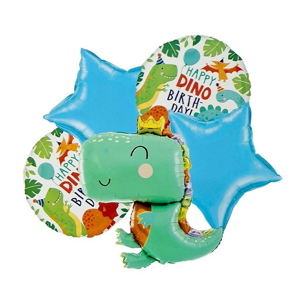 بادکنک فویلی مدل دایناسور کد Dinosaur5pcsB4 مجموعه 5 عددیجدید