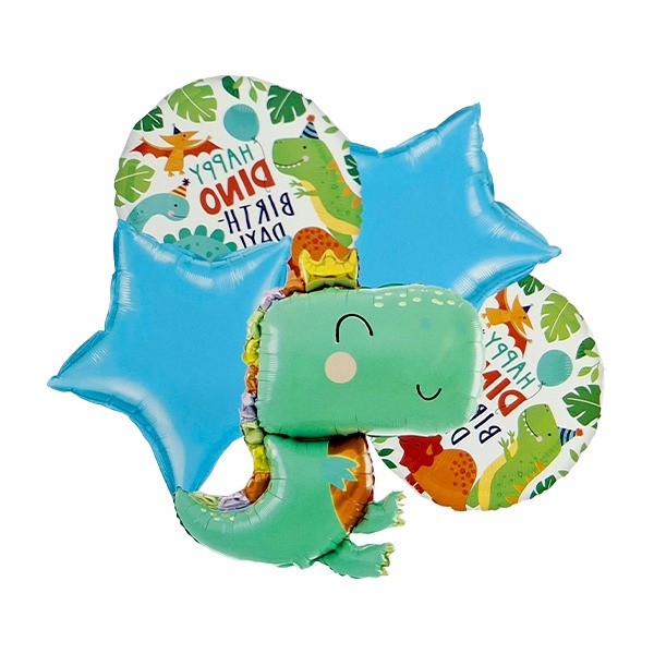 بادکنک فویلی مدل دایناسور کد Dinosaur5pcsB4 مجموعه 5 عددیجدید