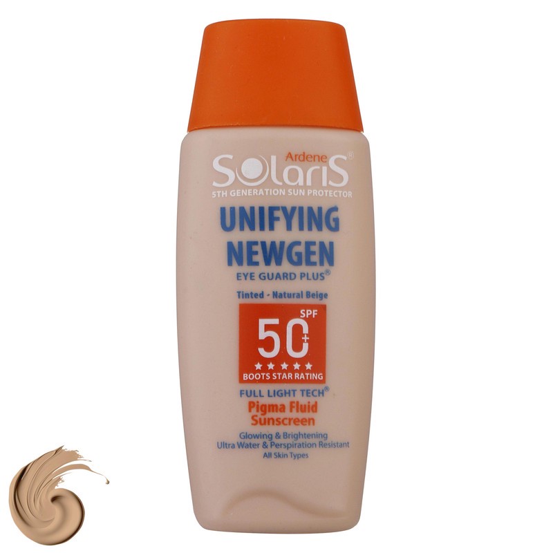 فلوئید ضدآفتاب رنگی آردن سولاریس SPF50 مدل Unifying Newgen مناسب انواع پوست، حجم 75 میلی لیترجدید