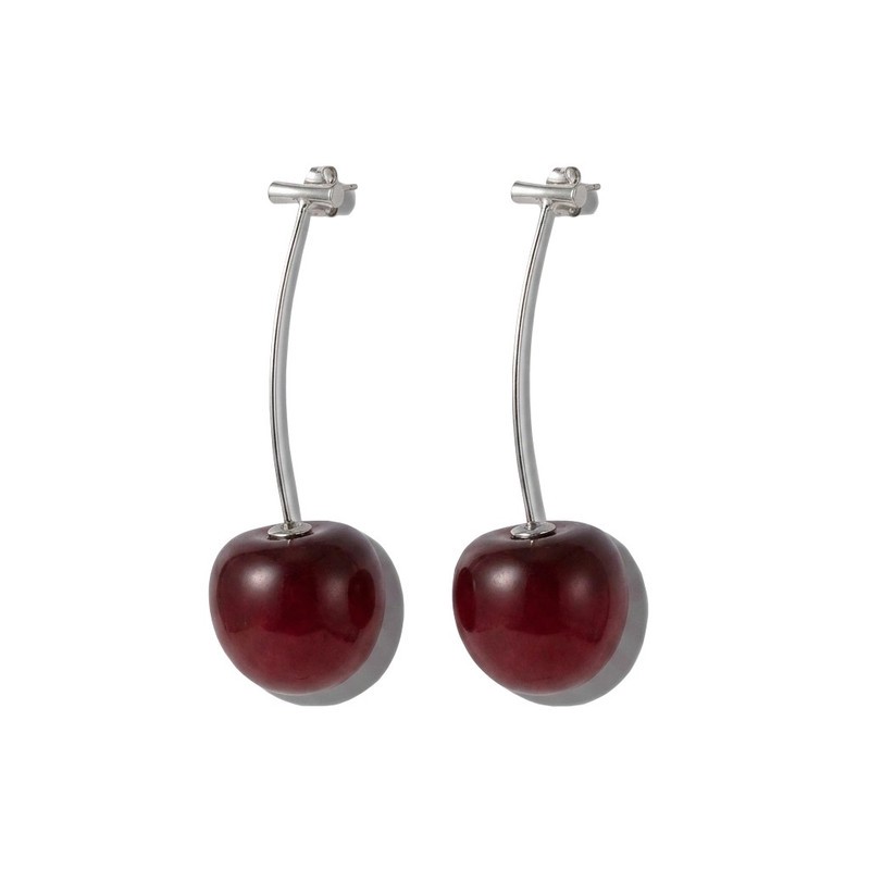 گوشواره زنانه طرح گیلاس کد rz0040
