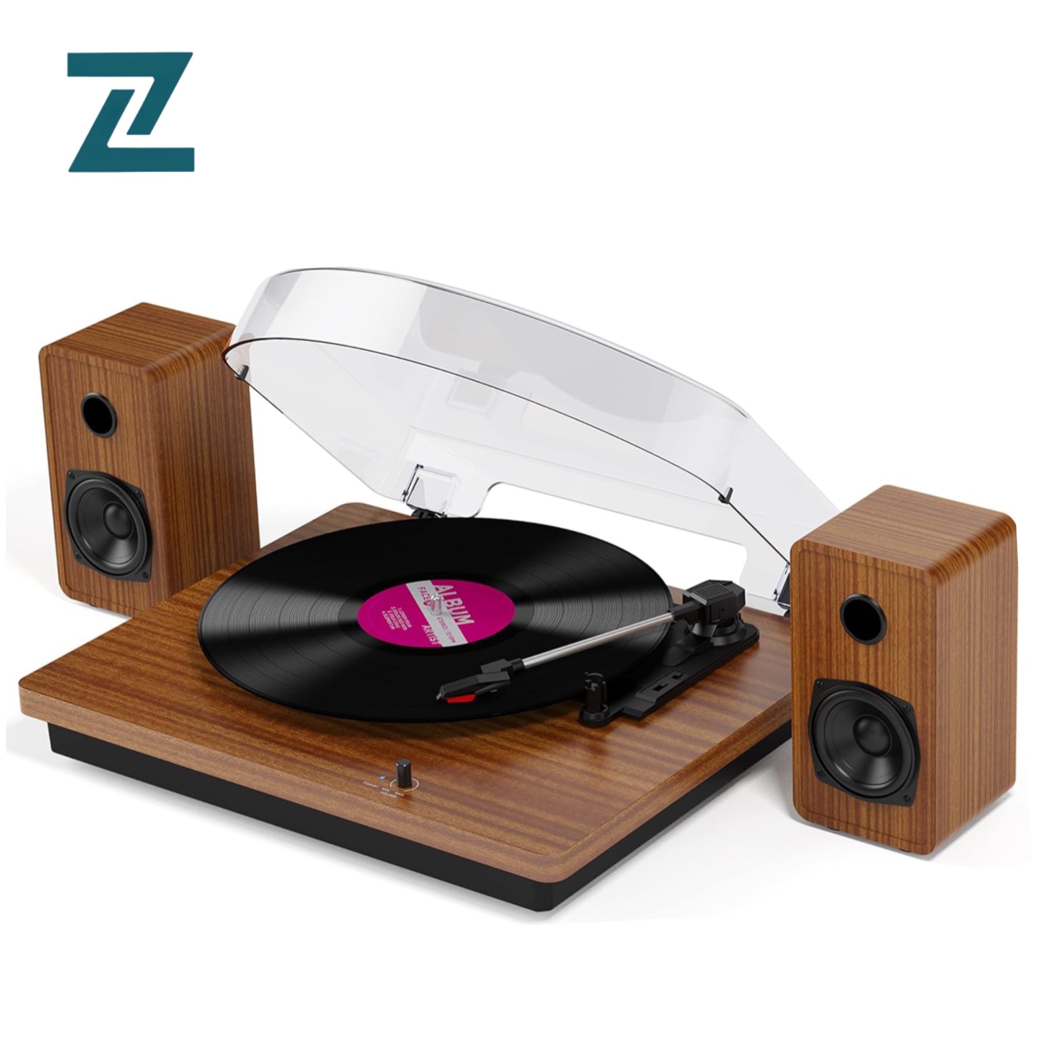 گرامافون بلوتوثی مدل M514 سه سرعته با اسپیکر داخلی و تبدیل وینیل به MP3جدید