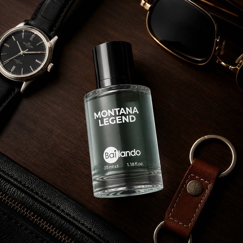 عطر جیبی مردانه بایلندو مدل Montana Legend با رایحه خنک و معطر حجم 35 میلی لیترجدید