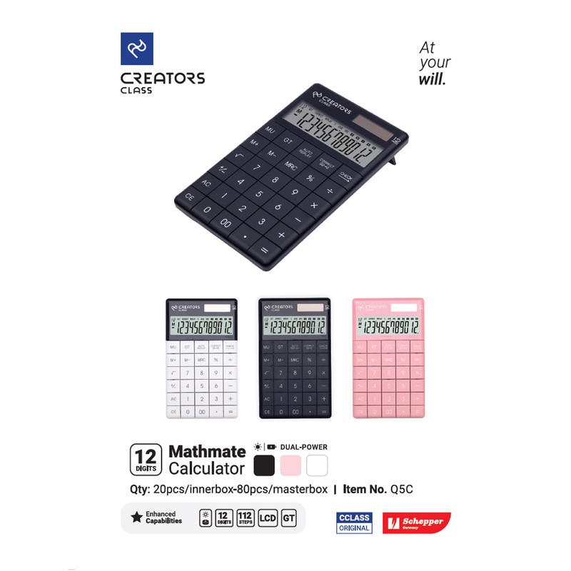 ماشین حساب سی کلاس کریتورز مدل مت میت کد Q5C-2جدید