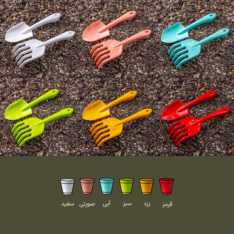 بیلچه باغبانی مدل d8302 بسته دو عددی