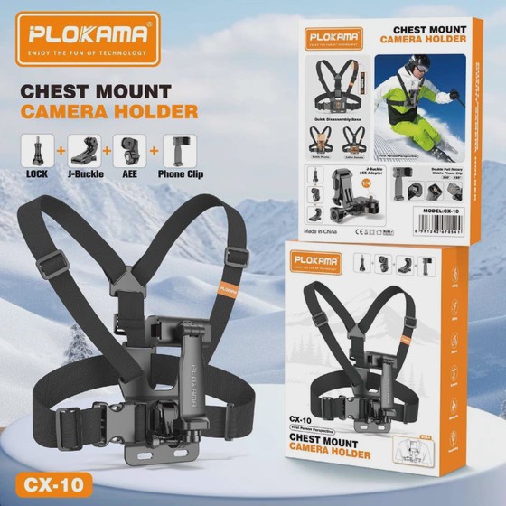 هولدر سینه ای موبایل و دوربین ورزشی مدل Polokama CX-10جدید