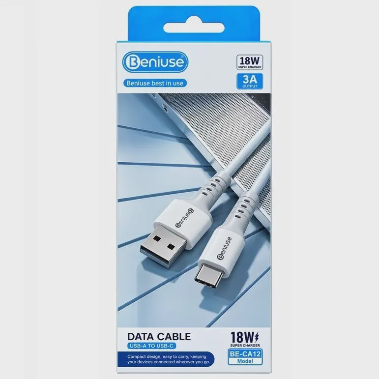 کابل USB به تایپ سی بنیوس BE-CA12 کد 141048جدید