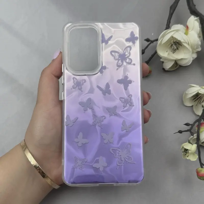 قاب گوشی Galaxy A53 سامسونگ فانتزی براق IMD لیزری لاکچری سخت HARD طرح پروانه کد 116189