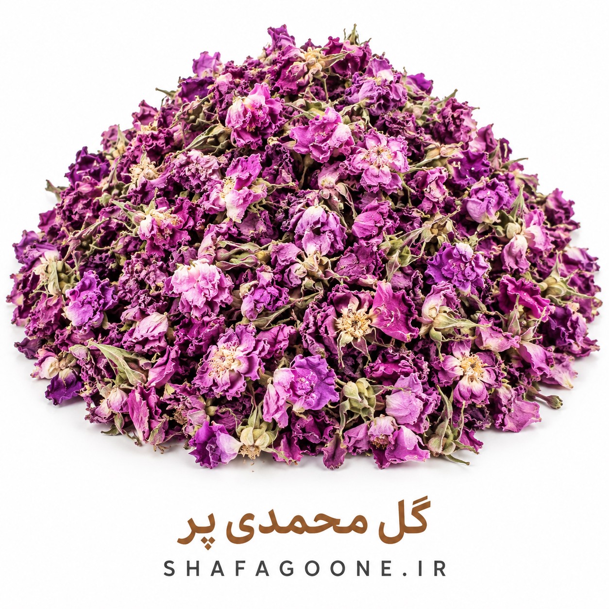 گل محمدی خشک همراه کاسبرگ 250 گرمی بسته پاکتیجدید
